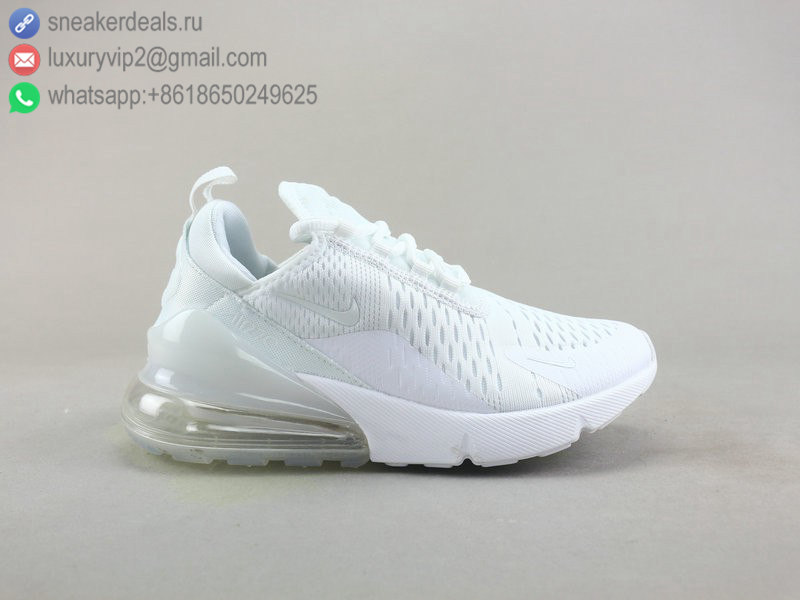 NIKE AIR MAX 270 WHITE CLEAR UNISEX RUNNING SHOES